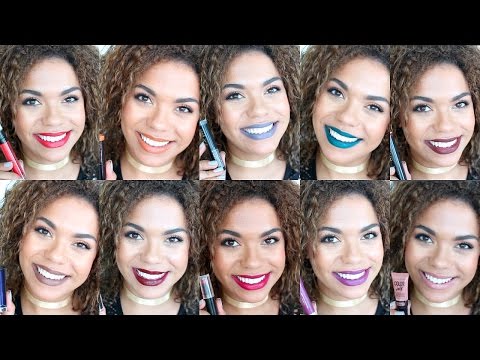 Top 10 Under $10 Drugstore Fall Lipsticks! | samantha jane