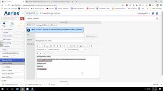 Emailing From Aeries