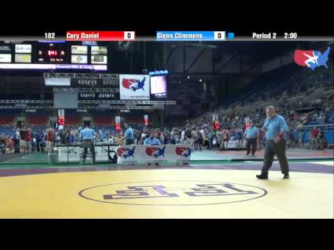 Fargo 2012 182 Round 4: Cory Daniel (Maryland) vs. Glenn Climmons (Georgia)