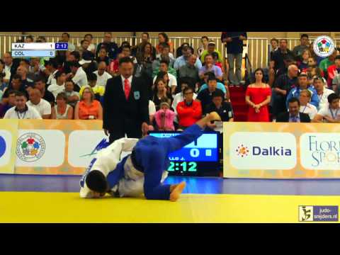 Judo 2013 World Championship Miami Cadets: Khamza (KAZ) - Tello (COL) [-66kg]