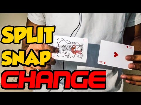 Visually SPLIT a card into half | Snap and Split Snap Change - TUTORIAL