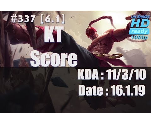 16.1.19 LCK Kt Rolsters Score Jungle leesin(vs Nidalee of Clearlove) Kr Solo Q[1080p]#337