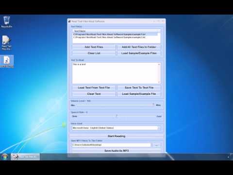 Read Text Files Aloud Software