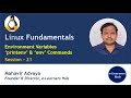 Environment Variables In Linux Printenv Env Linux Fundamentals 021 2021