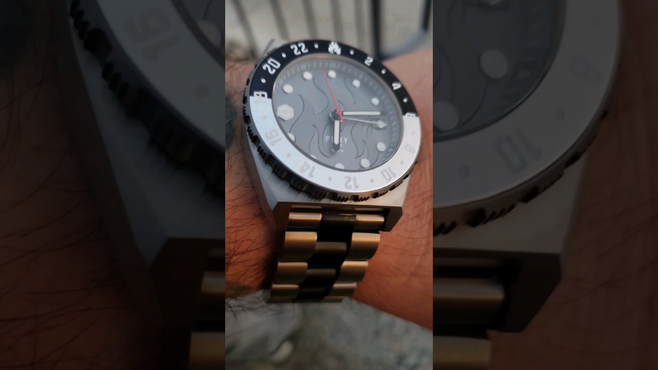 Full Titanium GMT Automatic Bi-directional bezel #shorts
