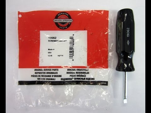 TOOL REVIEW - Briggs & Stratton Carburetor Jet Tool