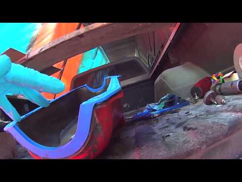 Replacing oil pan gasket /w 1 piece Fel-Pro 1986 Chevy K-10 Part 3