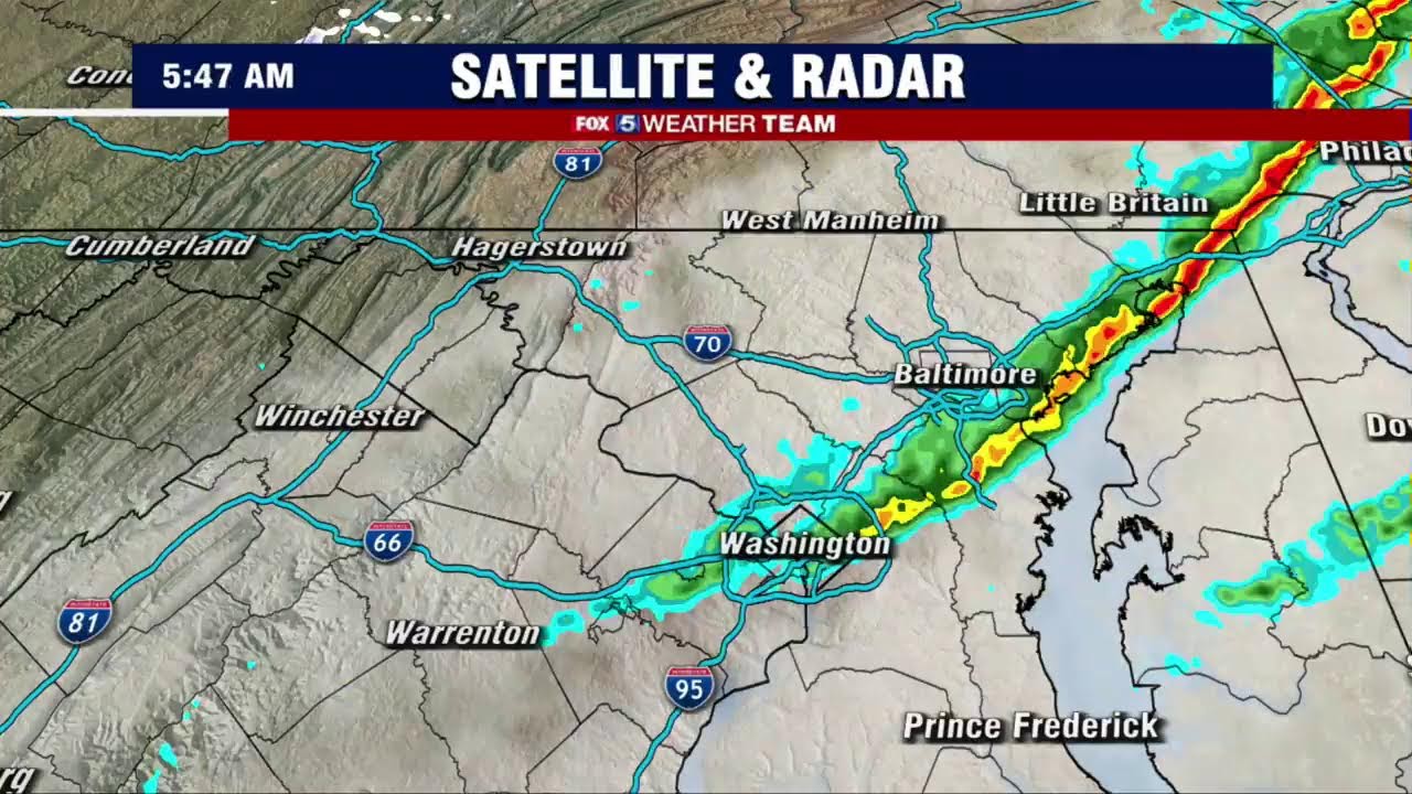 FOX 5 Storm Tracker Radar as storms move across the region Friday morning | FOX 5 DC