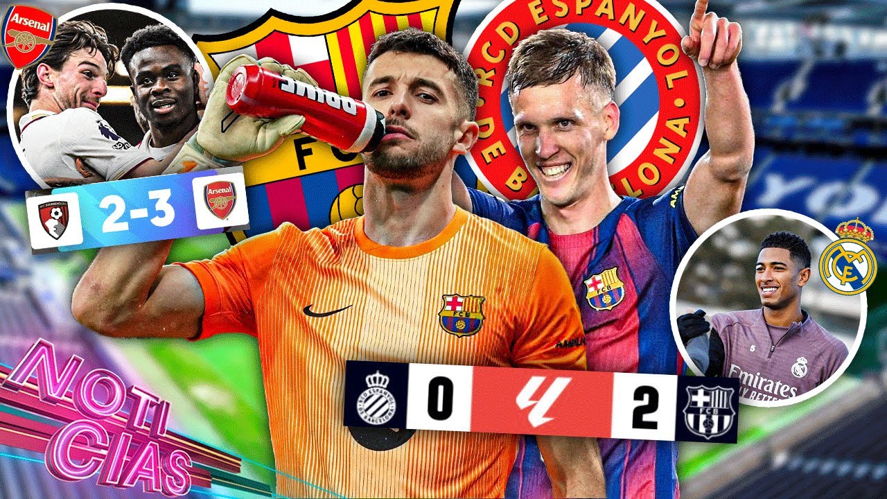 Barca gana el derbi, Joan fue héroe y villano | Bellingham intenta fichaje | Remontada del Arsenal