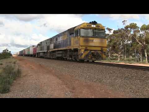 Australian Trains - Freight Trains on the Adelaide to Perth Railway
