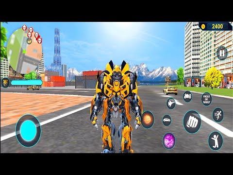 Bumblebee Multiple Transformation Jet Robot Car Game 2023 #4 - Android Gameplay