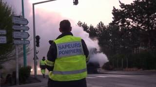 preview picture of video 'incendie camion poubelle trith'