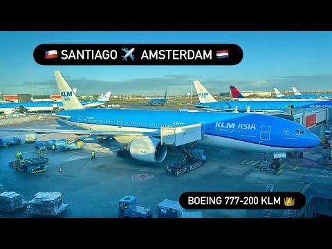 EL VUELO MAS LARGO DE KLM: SANTIAGO DE CHILE A ÁMSTERDAM