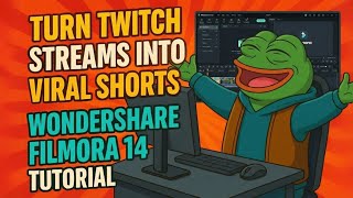 How to Edit Twitch Streams into Shorts for TikTok and YouTube (Wondershare Filmora 14) thumbnail