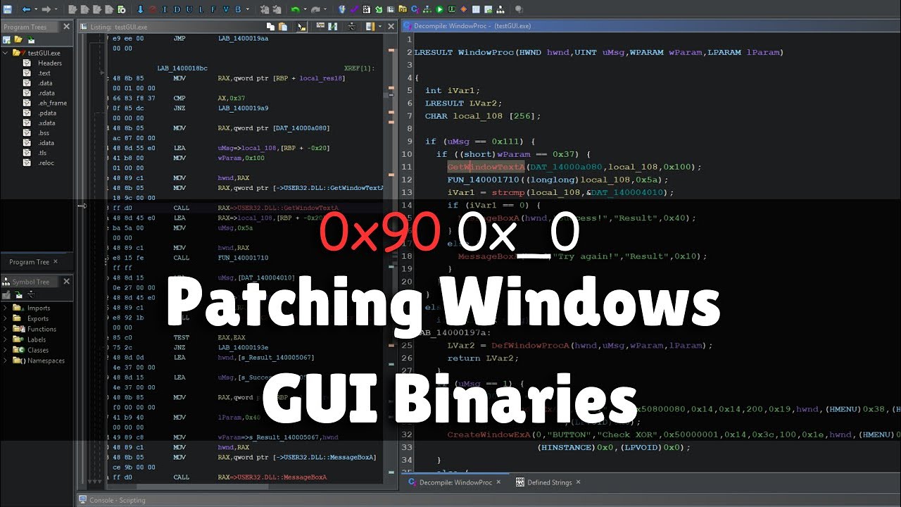 Reverse Engineering & Patching a Windows GUI App Using Ghidra
