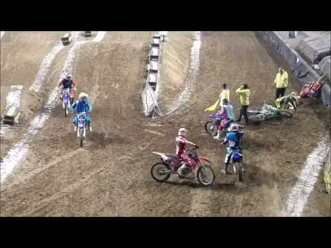 2019 Kicker Arenacross SLC, UT VET Main - red flag crash