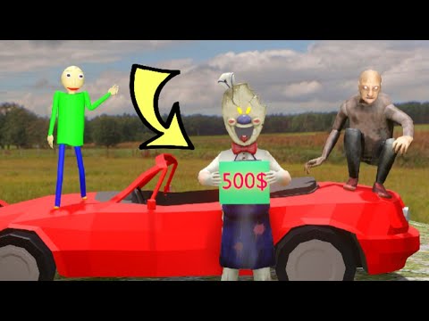 Granny Vs Grandpa Vs Ice Scream Car - funny horror Animation - Granny Funny animation