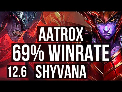 AATROX vs SHYVANA (TOP) | 9 solo kills, 69% winrate, Godlike | EUW Master | 12.6