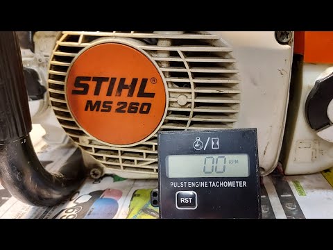 Stihl MS 260, säädetään seokset kohilleen ja saha laulamaan.