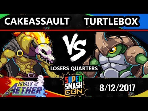 Smash Con 2017 Rivals - T2 | CakeAssault (Forsburn) Vs. EDAX | TurtleBox (Kragg) ROA LQ