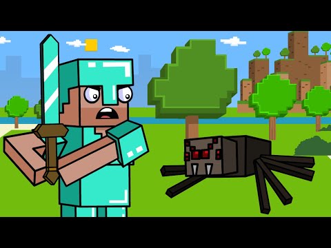 Spider XP Farming | Block Squad (Minecraft Animation)