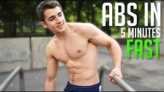 5 Minute ABS Workout For Great Sixpack! (No Gym/No equipment)
