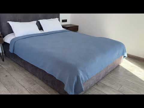 Плед покрывало SOFT, 100% хлопок, синий цвет (Размера и цвета в ассортименте) - фото 1 - id-p2602701266