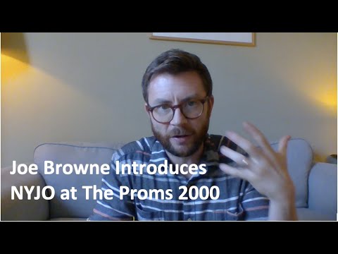 Joe Browne Introduces NYJO at The Proms 2000
