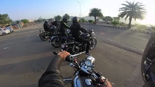 Just riding around | Royal Enfield Classic Chrome, Squadron Blue, Thunderbird