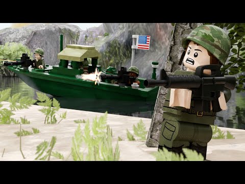 LEGO Vietnam War - River Boat Patrol - 3D Stop Motion Animation