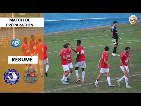 Résumé GRAND FORMAT : AS Cherbourg  - AG Caen (3-0) | Match de préparation | National 3