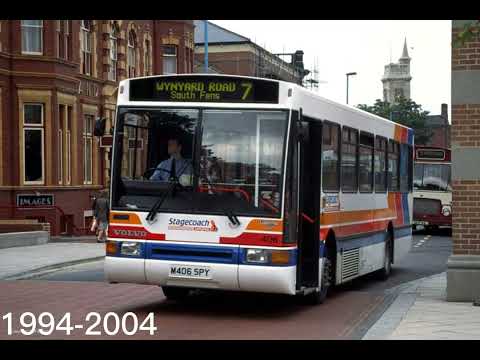 Evolution of the buses That Ran On The Number 7 In Hartlepool.