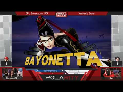 CFL Smackdown 170 WiiU - Bolshak107 (Mario) vs Riot (Bayonetta) - Winners Semis