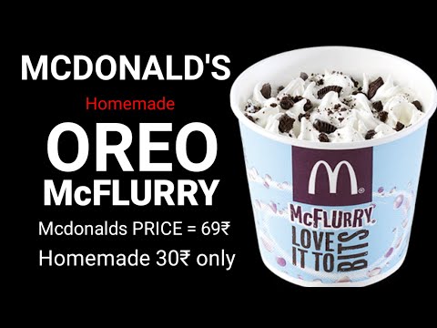 McDonald's Oreo Mcflurry | Homemade