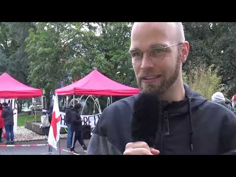 Impressionen von der Exhaus Demo vor dem Trierer Rathaus