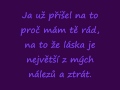 Michal David nesnášim loučení +text 