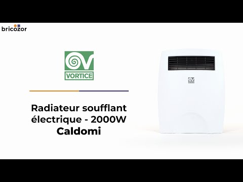 Radiateur électrique - soufflant - mobile - Caldomi 2000 W VORTICE
