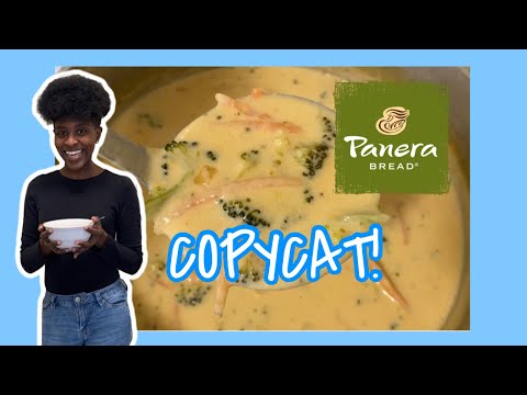 COPYCAT PANERA BREAD BROCCOLI CHEDDAR SOUP | DELICIOUS!