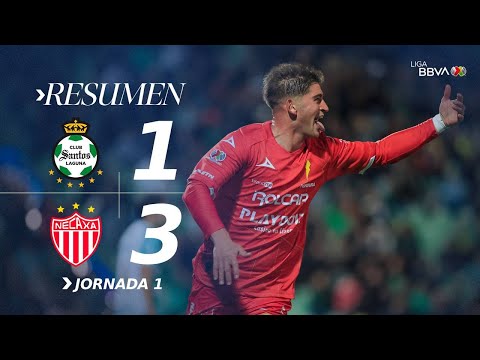 SANTOS 1-3 NECAXA J1 | ¡Los hidrocálidos suman sus primeros tres puntos! | Con México C26