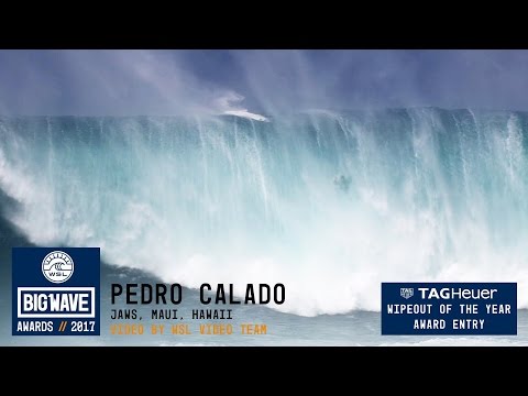Pedro Calado at Jaws - 2017 TAG Heuer WIpeout of the Year Entry - WSL Big Wave Awards