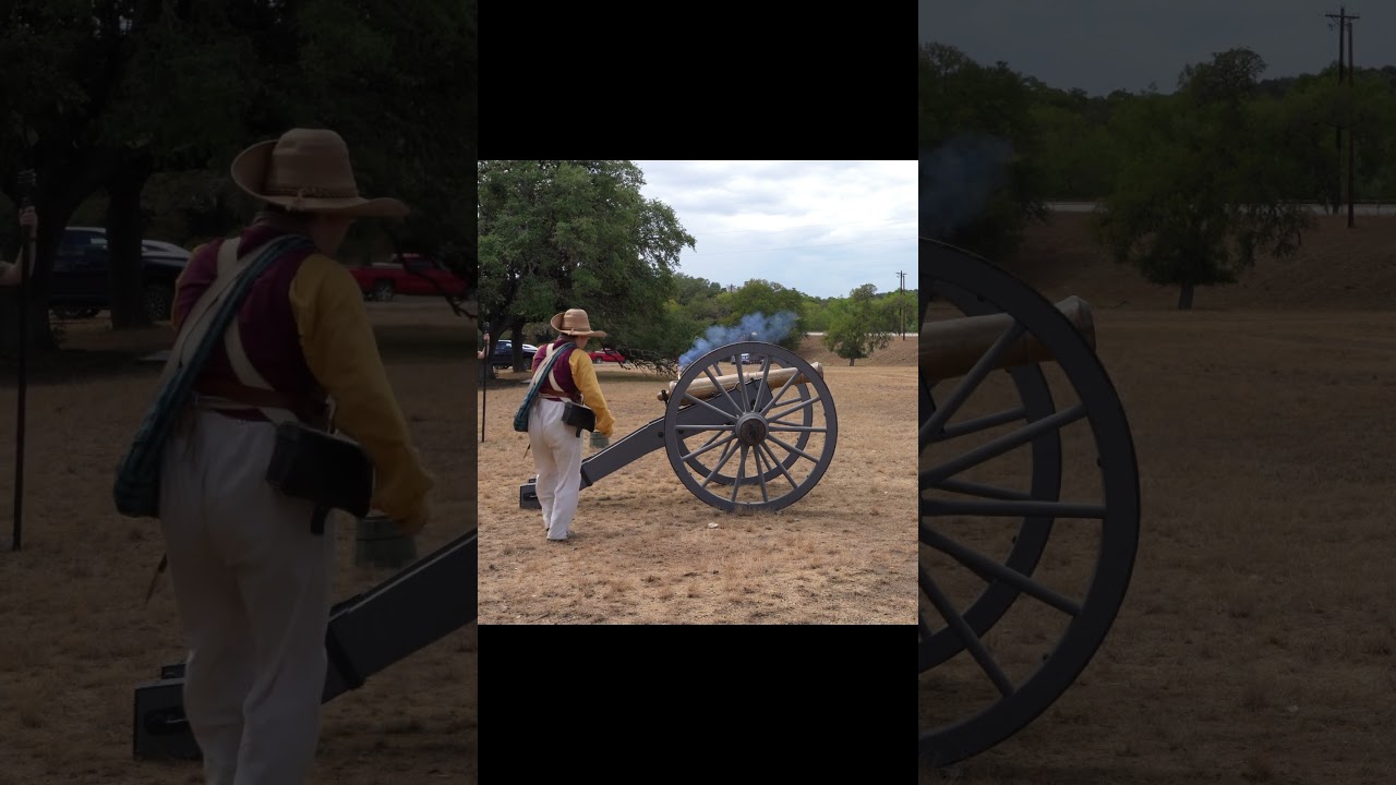 Cannon goes boom #shorts  #history #texashistory #cannons #19thcentury #blackpowder #texas