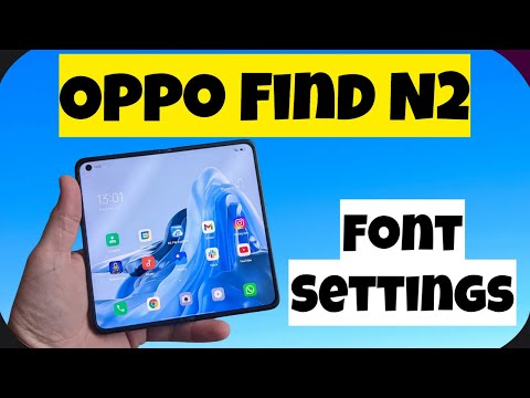 Oppo Find N2 Font Settings || How to Change Font Size and Style