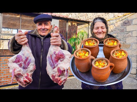 Das beste Dorfgericht! Kochen von PITI im Dorfhaus! Aserbaidschans nationales LAMMSUPPEN-Rezept!