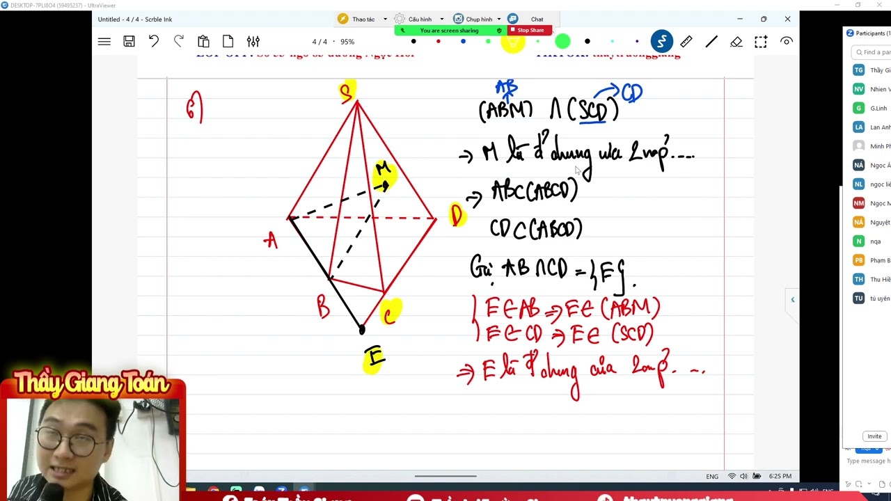 TÌM GIAO TUYẾN CỦA HAI MẶT PHẲNG BUỔI 4