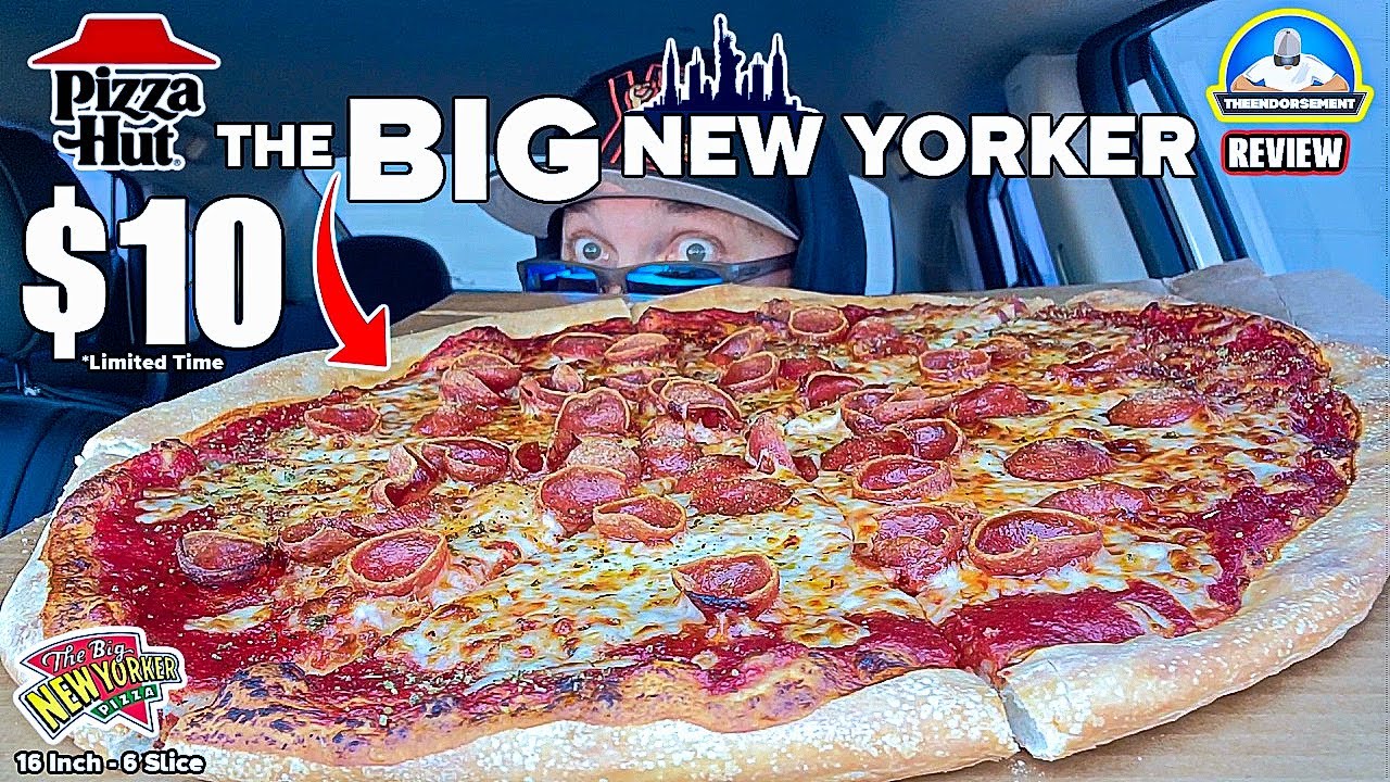 Pizza Hut® BIG New Yorker Pizza Review! 🗽🍕 | ONLY $10 For A Limited Time! | theendorsement