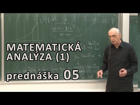 Matematická Analýza 1 - Vety o spojitosti funkcií | Prednáška 5 ( Zbyněk Kubáček )