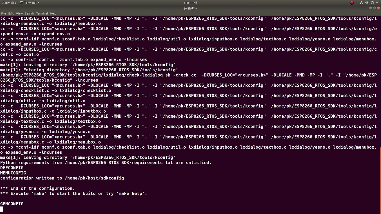ESP8266 RTOS Software Development Kit