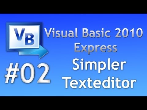 Visual Basic 2010 Tutorial 02 Simpler Texteditor Hd