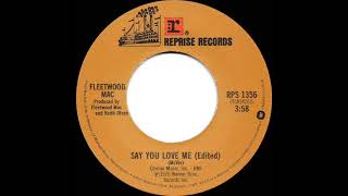 1976 HITS ARCHIVE: Say You Love Me - Fleetwood Mac (stereo 45 single version)