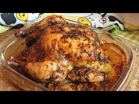 POLLO ASADO SENCILLO A LAS FINAS HIERBAS🍗🤤 | El Dulce Paladar